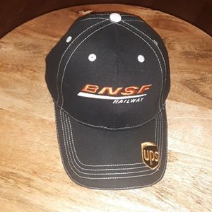 BNSF Railway UPS Embroidered Strap Back Hat